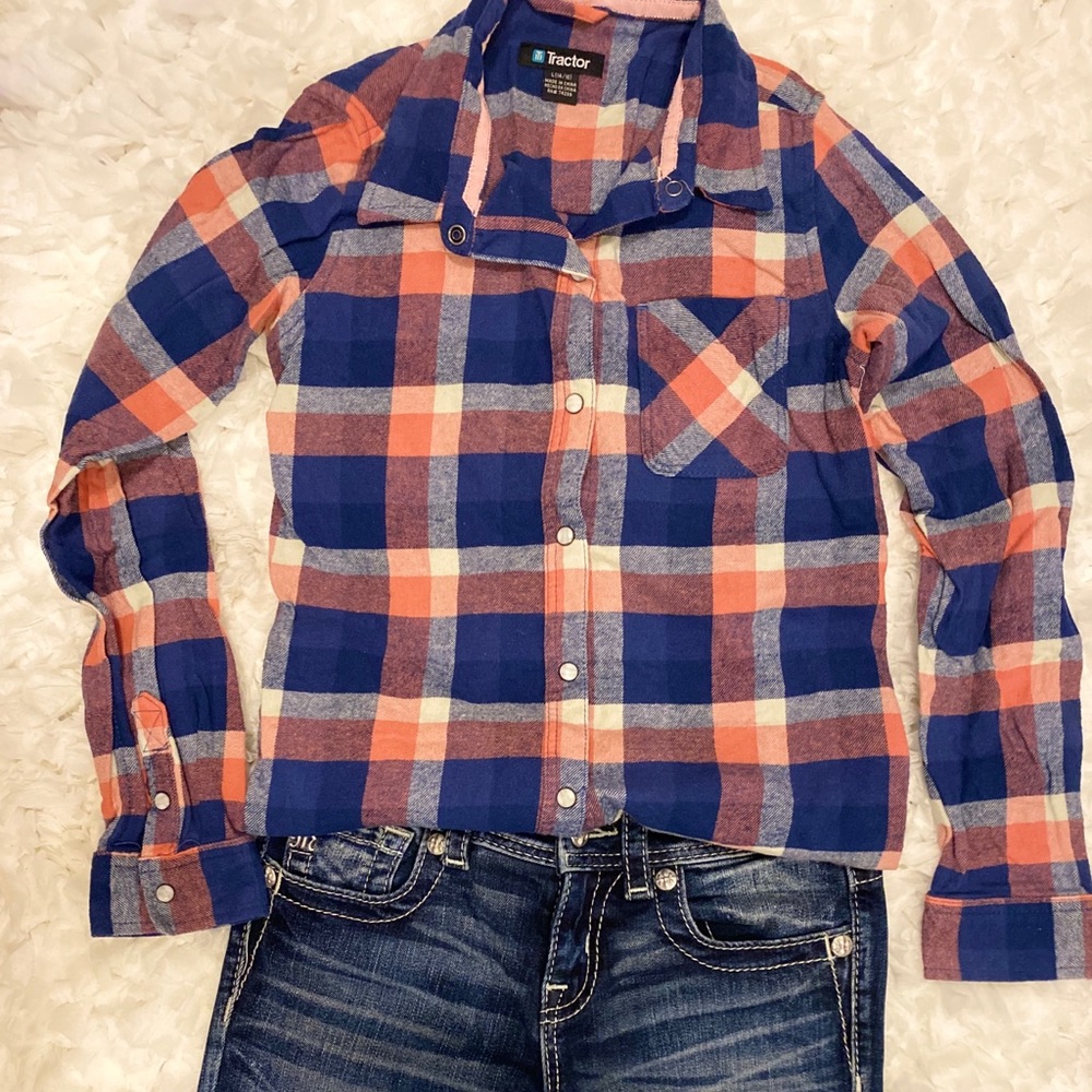 Girls button down shirt.